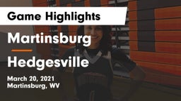 Martinsburg  vs Hedgesville Game Highlights - March 20, 2021