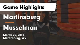 Martinsburg  vs Musselman  Game Highlights - March 25, 2021