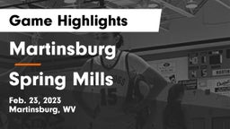 Martinsburg  vs Spring Mills  Game Highlights - Feb. 23, 2023