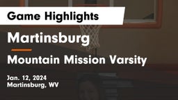 Martinsburg  vs Mountain Mission Varsity Game Highlights - Jan. 12, 2024