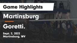 Martinsburg  vs Goretti. Game Highlights - Sept. 2, 2022