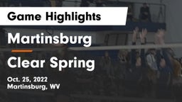 Martinsburg  vs Clear Spring  Game Highlights - Oct. 25, 2022