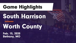 South Harrison  vs Worth County Game Highlights - Feb. 15, 2020