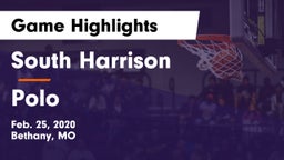 South Harrison  vs Polo  Game Highlights - Feb. 25, 2020