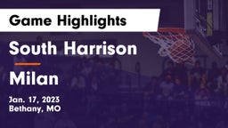 South Harrison  vs Milan  Game Highlights - Jan. 17, 2023