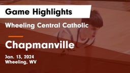 Wheeling Central Catholic  vs Chapmanville  Game Highlights - Jan. 13, 2024