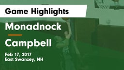 Monadnock  vs Campbell Game Highlights - Feb 17, 2017
