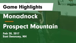 Monadnock  vs Prospect Mountain Game Highlights - Feb 28, 2017