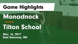 Monadnock  vs Tilton School Game Highlights - Nov. 16, 2017