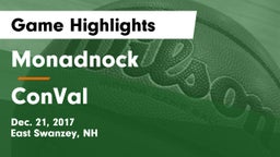 Monadnock  vs ConVal  Game Highlights - Dec. 21, 2017