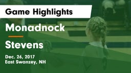 Monadnock  vs Stevens Game Highlights - Dec. 26, 2017