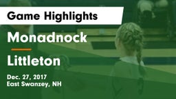 Monadnock  vs Littleton Game Highlights - Dec. 27, 2017