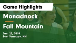 Monadnock  vs Fall Mountain Game Highlights - Jan. 23, 2018