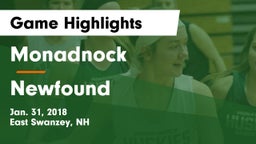 Monadnock  vs Newfound Game Highlights - Jan. 31, 2018