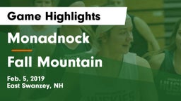 Monadnock  vs Fall Mountain Game Highlights - Feb. 5, 2019