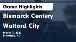 Bismarck Century  vs Watford City  Game Highlights - March 3, 2022