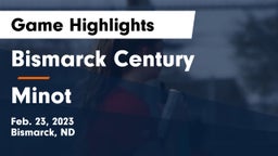 Bismarck Century  vs Minot  Game Highlights - Feb. 23, 2023