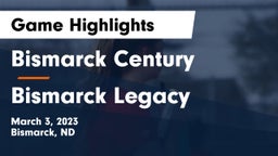 Bismarck Century  vs Bismarck Legacy  Game Highlights - March 3, 2023