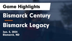 Bismarck Century  vs Bismarck Legacy  Game Highlights - Jan. 5, 2024