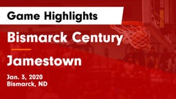 Bismarck Century  vs Jamestown  Game Highlights - Jan. 3, 2020