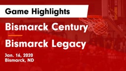 Bismarck Century  vs Bismarck Legacy  Game Highlights - Jan. 16, 2020