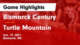 Bismarck Century  vs Turtle Mountain  Game Highlights - Jan. 19, 2021
