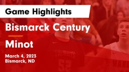 Bismarck Century  vs Minot  Game Highlights - March 4, 2023