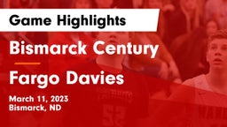 Bismarck Century  vs Fargo Davies  Game Highlights - March 11, 2023