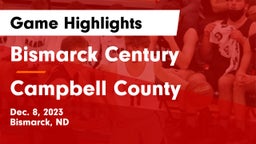 Bismarck Century  vs Campbell County  Game Highlights - Dec. 8, 2023