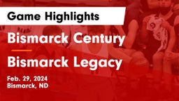 Bismarck Century  vs Bismarck Legacy  Game Highlights - Feb. 29, 2024