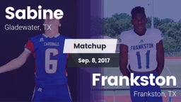 Matchup: Sabine  vs. Frankston  2017