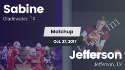 Matchup: Sabine  vs. Jefferson  2017