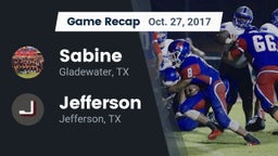 Recap: Sabine  vs. Jefferson  2017