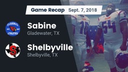 Recap: Sabine  vs. Shelbyville  2018