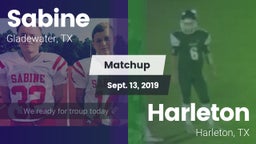 Matchup: Sabine  vs. Harleton  2019