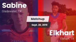 Matchup: Sabine  vs. Elkhart  2019