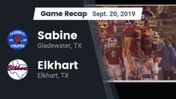 Recap: Sabine  vs. Elkhart  2019