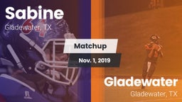 Matchup: Sabine  vs. Gladewater  2019