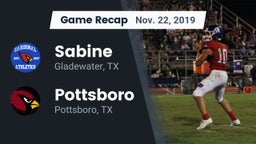 Recap: Sabine  vs. Pottsboro  2019