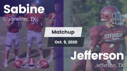 Matchup: Sabine  vs. Jefferson  2020