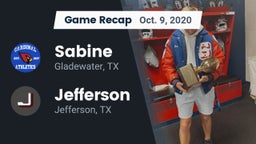 Recap: Sabine  vs. Jefferson  2020