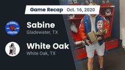 Recap: Sabine  vs. White Oak  2020