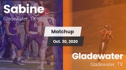 Matchup: Sabine  vs. Gladewater  2020