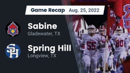 Recap: Sabine  vs. Spring Hill  2022