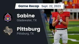 Recap: Sabine  vs. Pittsburg  2023