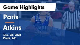 Paris  vs Atkins  Game Highlights - Jan. 28, 2020
