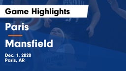 Paris  vs Mansfield  Game Highlights - Dec. 1, 2020