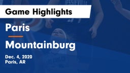 Paris  vs Mountainburg  Game Highlights - Dec. 4, 2020