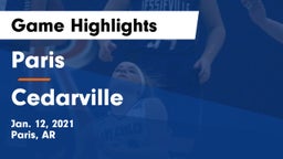 Paris  vs Cedarville  Game Highlights - Jan. 12, 2021