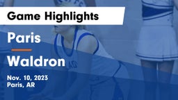 Paris  vs Waldron  Game Highlights - Nov. 10, 2023